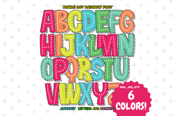 Bubble Dot Rainbow: A Playful Color Font for Vibrant Projects