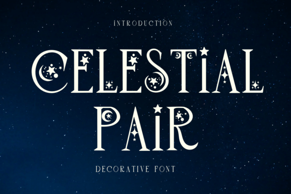 Celestial Pair: A Font That Whispers of Starlight