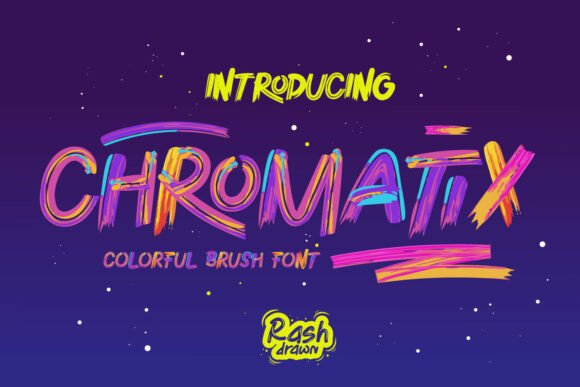 Chromatix: The Vibrant Brush Font for Bold Designs