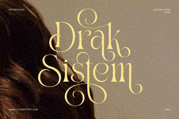 Drak Sistem: A Serif Font for Bold, Elegant Branding