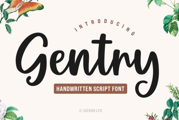 Gentry: A Modern Script for Designs That Flow