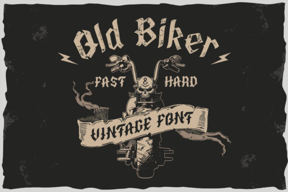 Old Biker: Command Attention with Bold Vintage Style