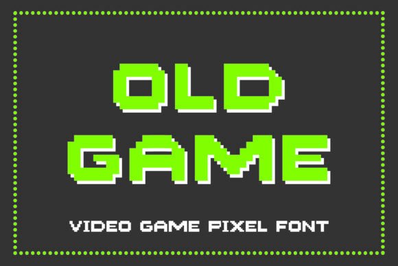 Old Game Pixel Font: Capturing 8-Bit Nostalgia