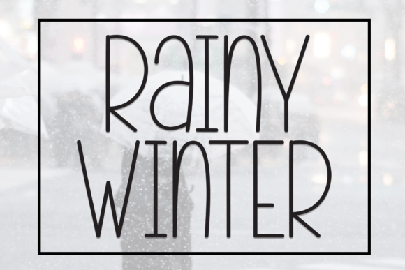 Rainy Winter: A Handwritten Font for Heartfelt Design