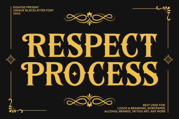 Respect Process: A Blackletter Font with Modern Edge