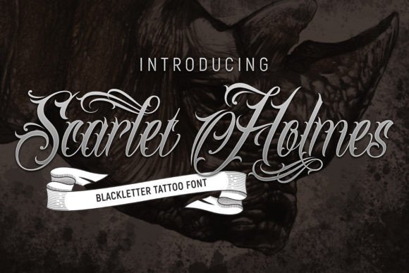 Scarlet Holmes: Elevate Your Brand with a Modern Blackletter Typeface