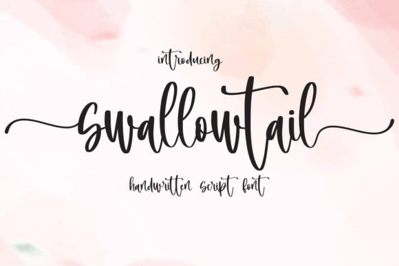 Swallowtail: A Handwritten Font for Heartfelt Design