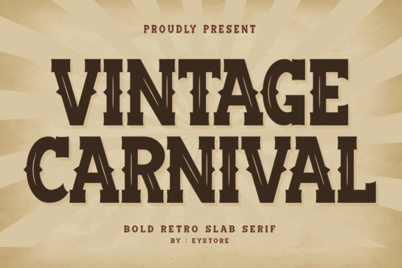 Vintage Carnival: The Bold Font for Timeless Branding